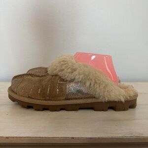 Ugg Gold Glitter Coquette Slippers